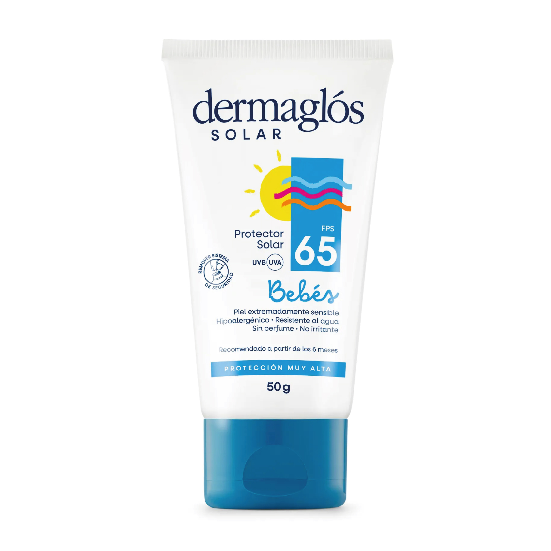 DERMAGLOS PROTECTOR SOLAR BEBES CREMA FPS 65 X 50 G.